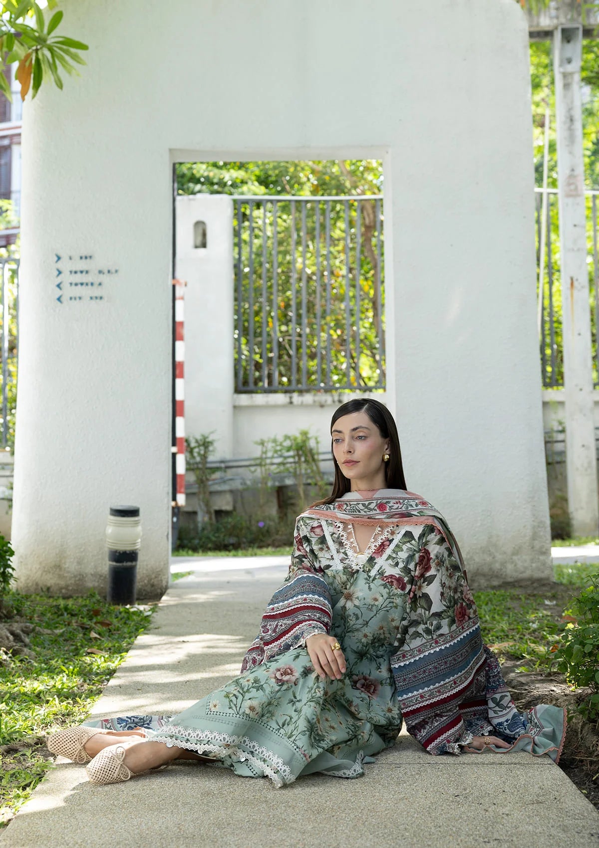 Elaf Santorini Prints Vol-1'26 EPN-6B OPALINE GARDEN