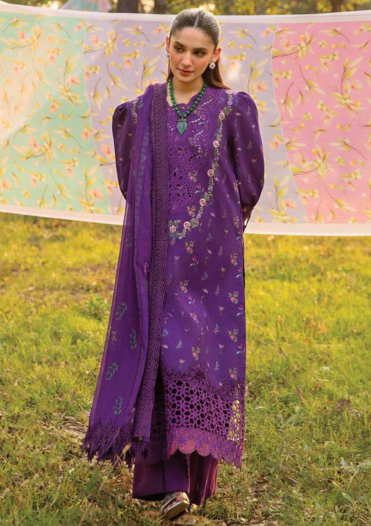 Rang Rasiya Carnation Festive Edit'24 RC- 01 Nora - Mohsin Saeed Fabrics