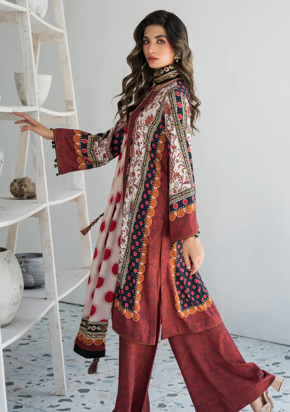 Jazmin Winter Unstitched'23 UWP-0024 - Mohsin Saeed Fabrics