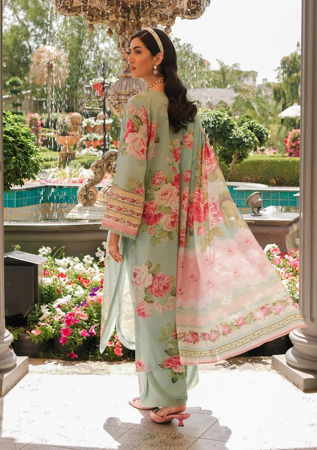 Elaf Prints Lawn Collection'24 EEP-01A-Frostie - Mohsin Saeed Fabrics