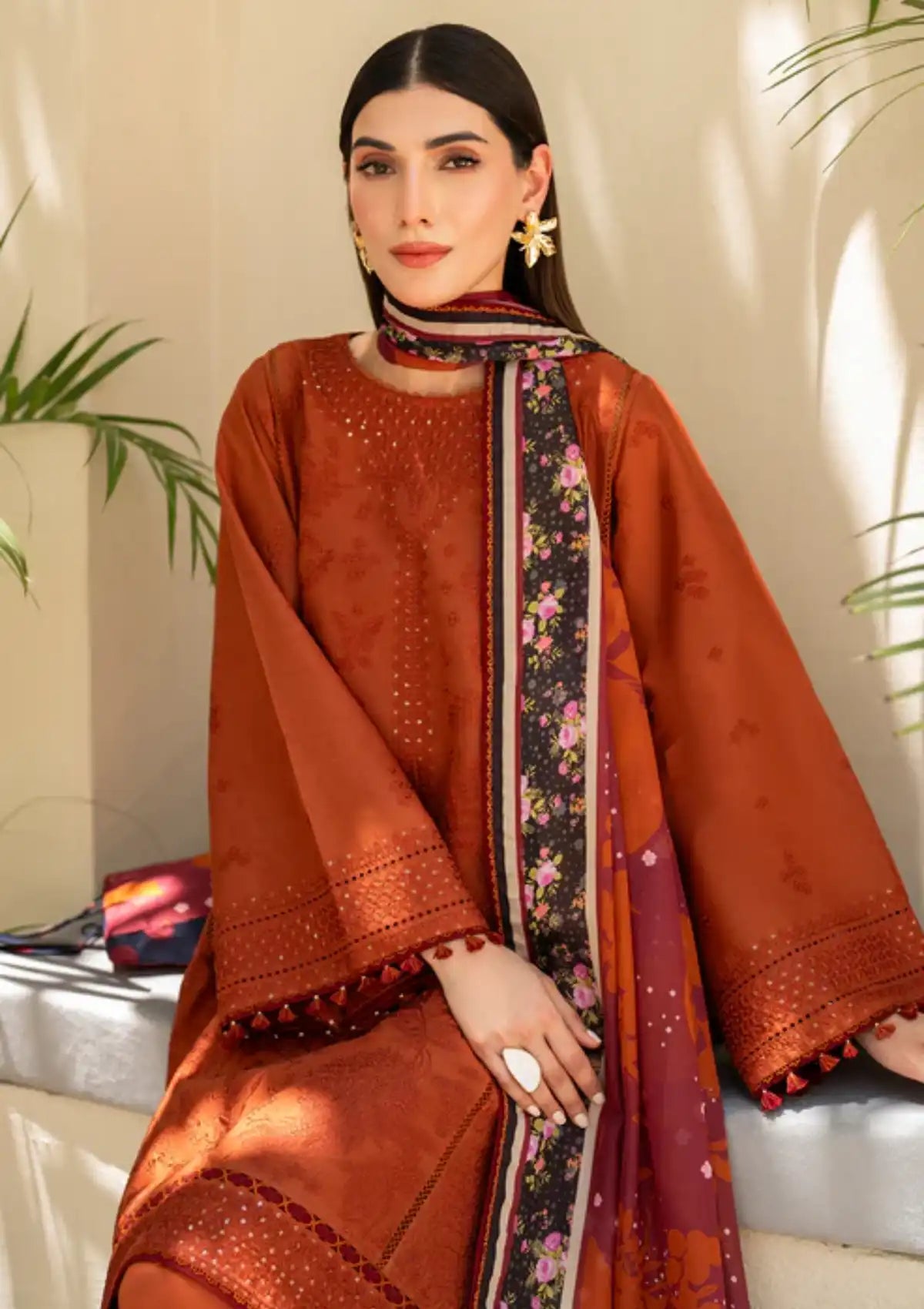 Jazmin Iris Eid Lawn'24 D-05 - Mohsin Saeed Fabrics