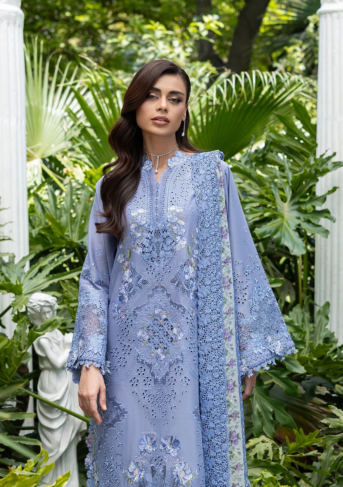 Elaf Luxury Lawn Vol-2'26 ELQ-2B LAVENDER LUXE