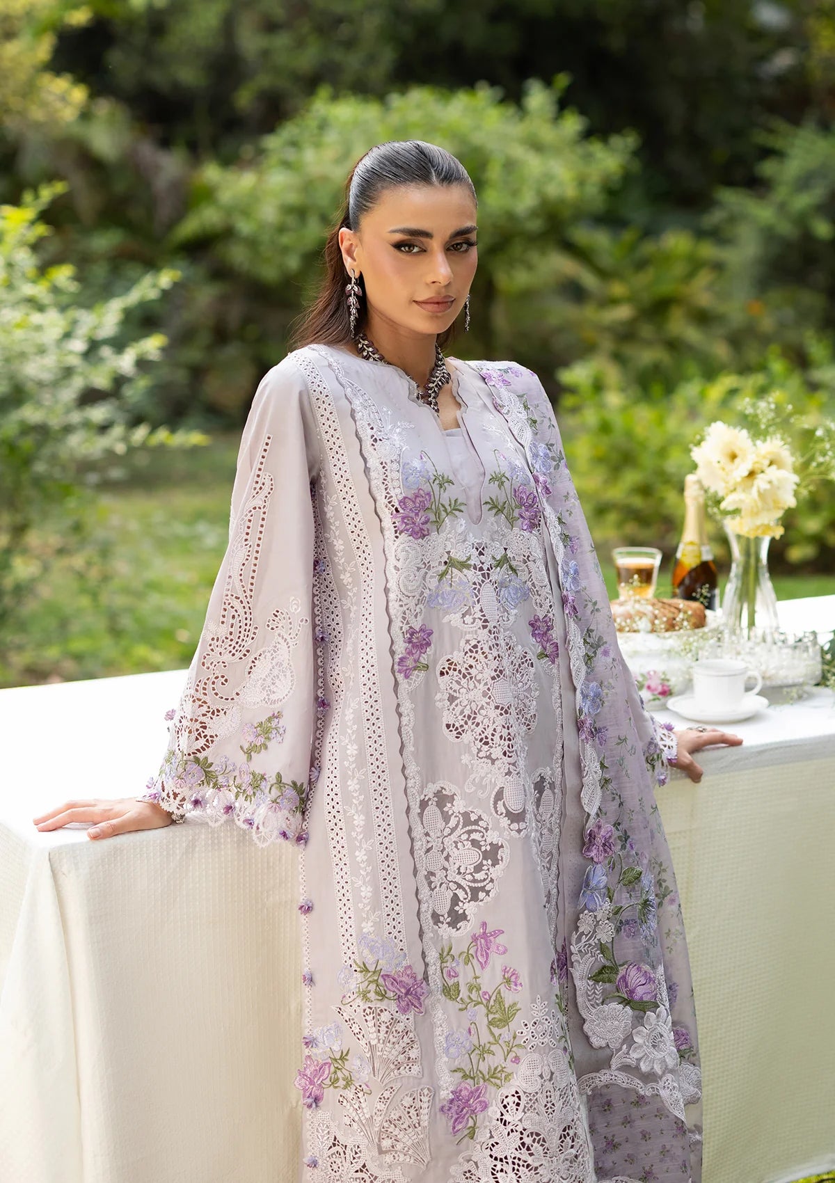 Elaf Luxury Lawn Vol-2'26 ELQ-4B PURE PLUM