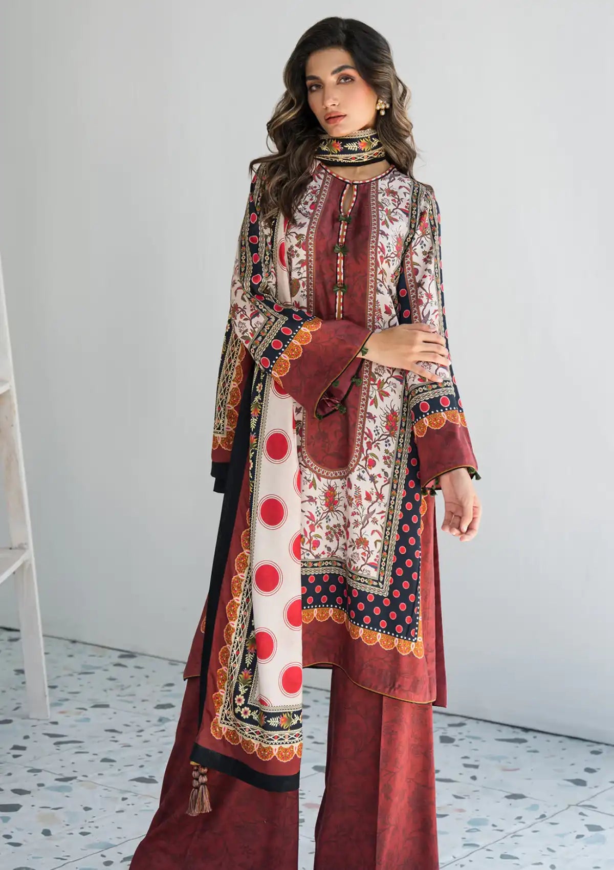 Jazmin Winter Unstitched'23 UWP-0024 - Mohsin Saeed Fabrics