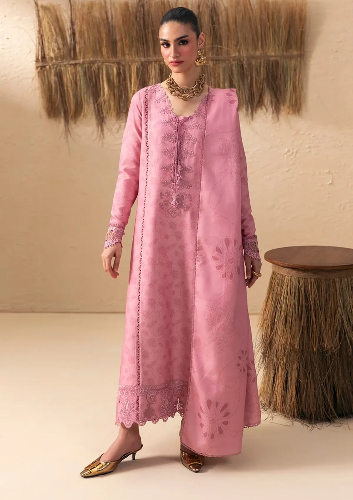 Qalamkar Qprints Linen'26 QPW-07 A Seema