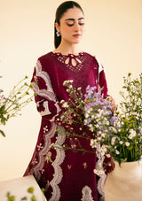 Qalamkar Qlinekari Luxury Lawn'24 SQ-11 ZENAL - Mohsin Saeed Fabrics