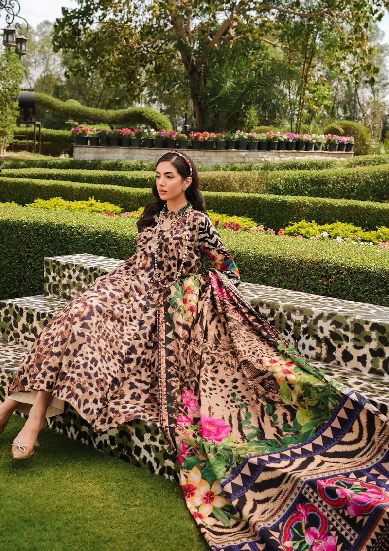 Elaf Prints Lawn Collection'24 EEP-06A-Menagerie