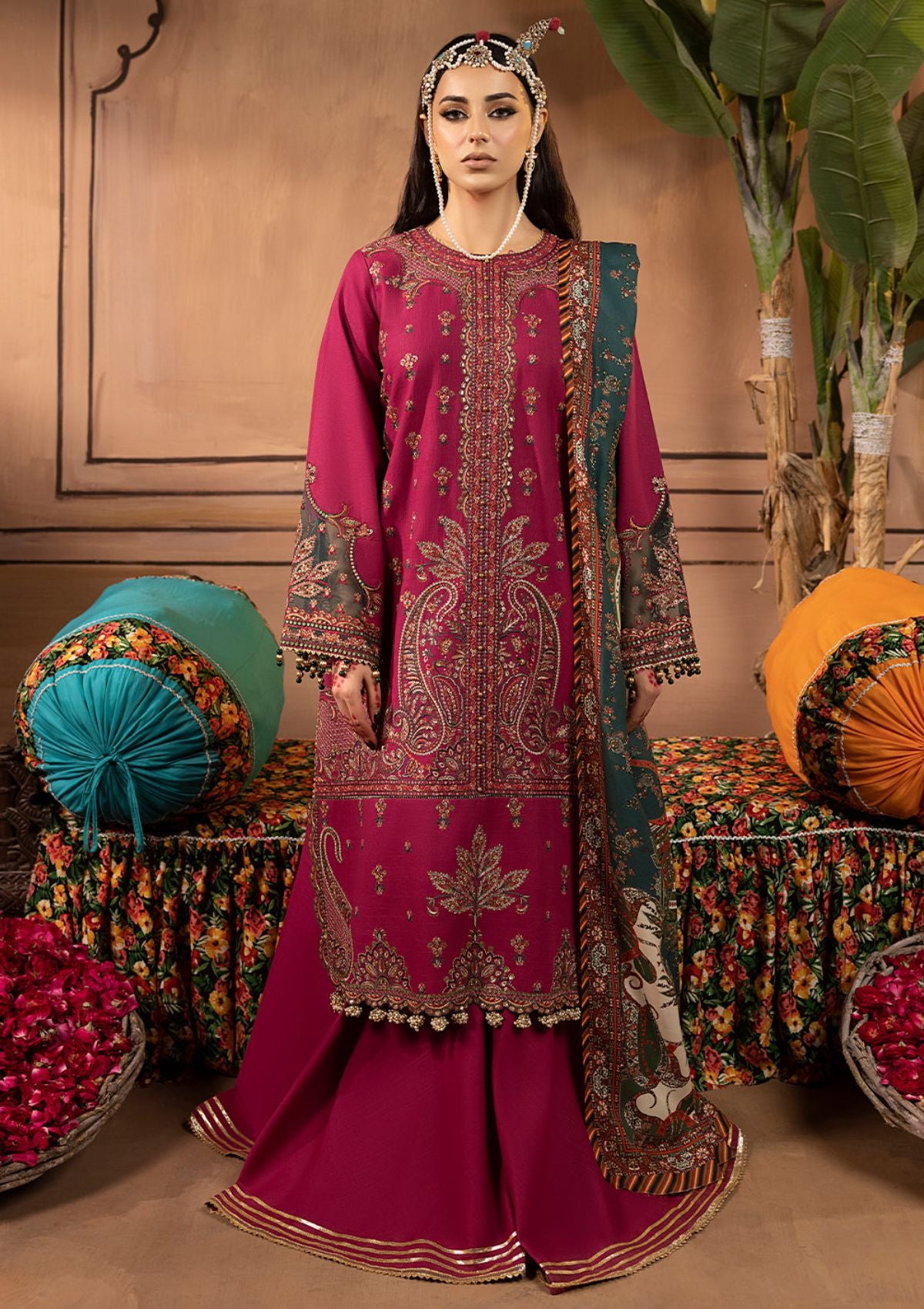 Bin Ilyas Laal Luxury Winter'23 1511-A - Mohsin Saeed Fabrics