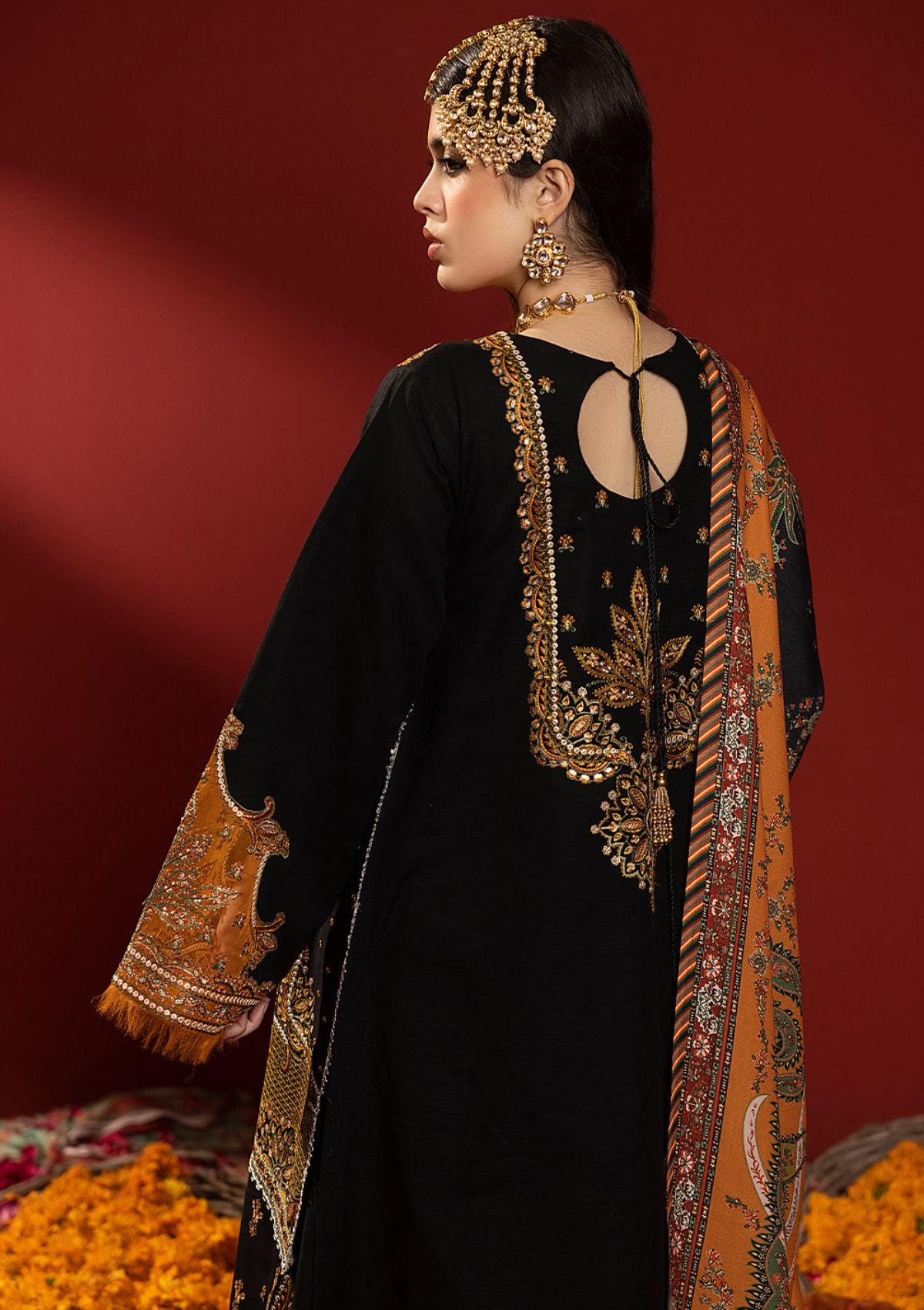 Bin Ilyas Laal Luxury Winter'23 1511-B - Mohsin Saeed Fabrics