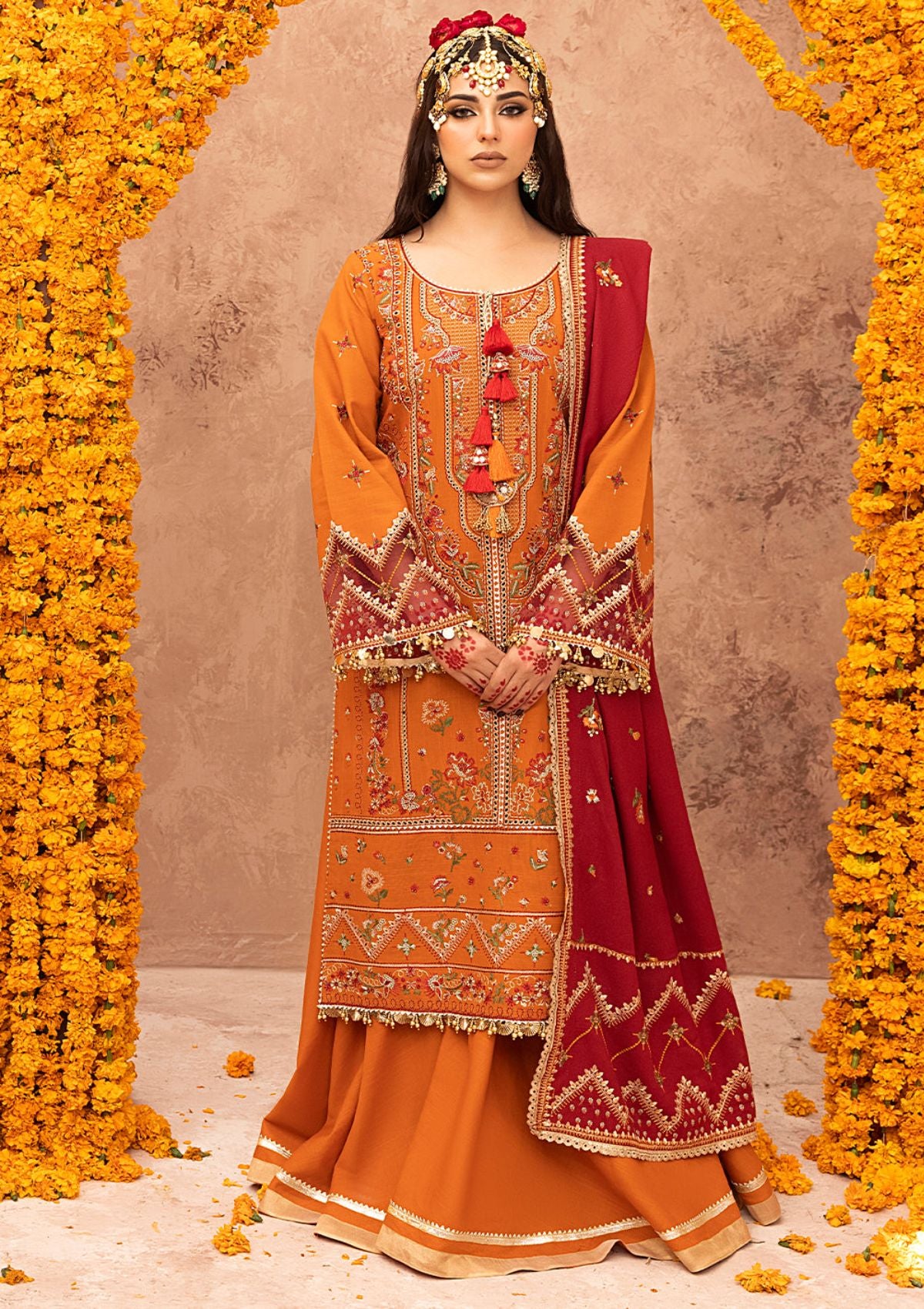 Bin Ilyas Laal Luxury Winter'23 1512-A - Mohsin Saeed Fabrics