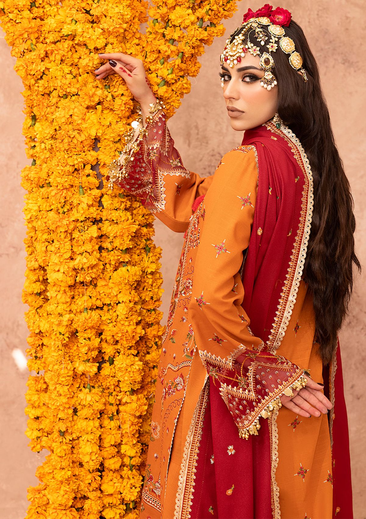 Bin Ilyas Laal Luxury Winter'23 1512-A - Mohsin Saeed Fabrics