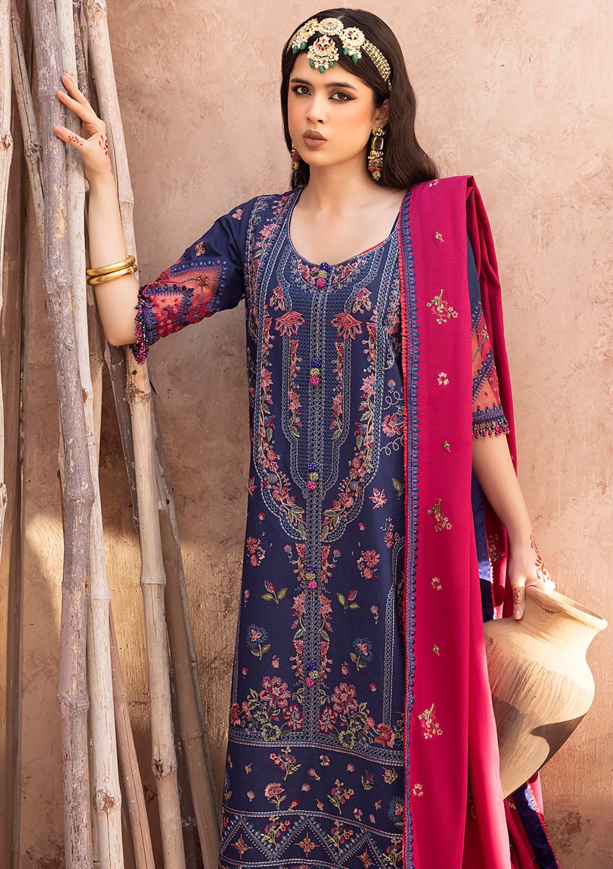 Bin Ilyas Laal Luxury Winter'23 1512-B - Mohsin Saeed Fabrics