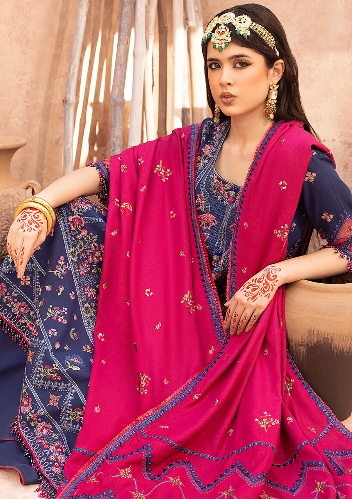 Bin Ilyas Laal Luxury Winter'23 1512-B - Mohsin Saeed Fabrics