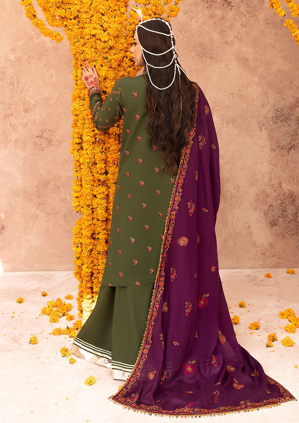 Bin Ilyas Laal Luxury Winter'23 1513-A - Mohsin Saeed Fabrics