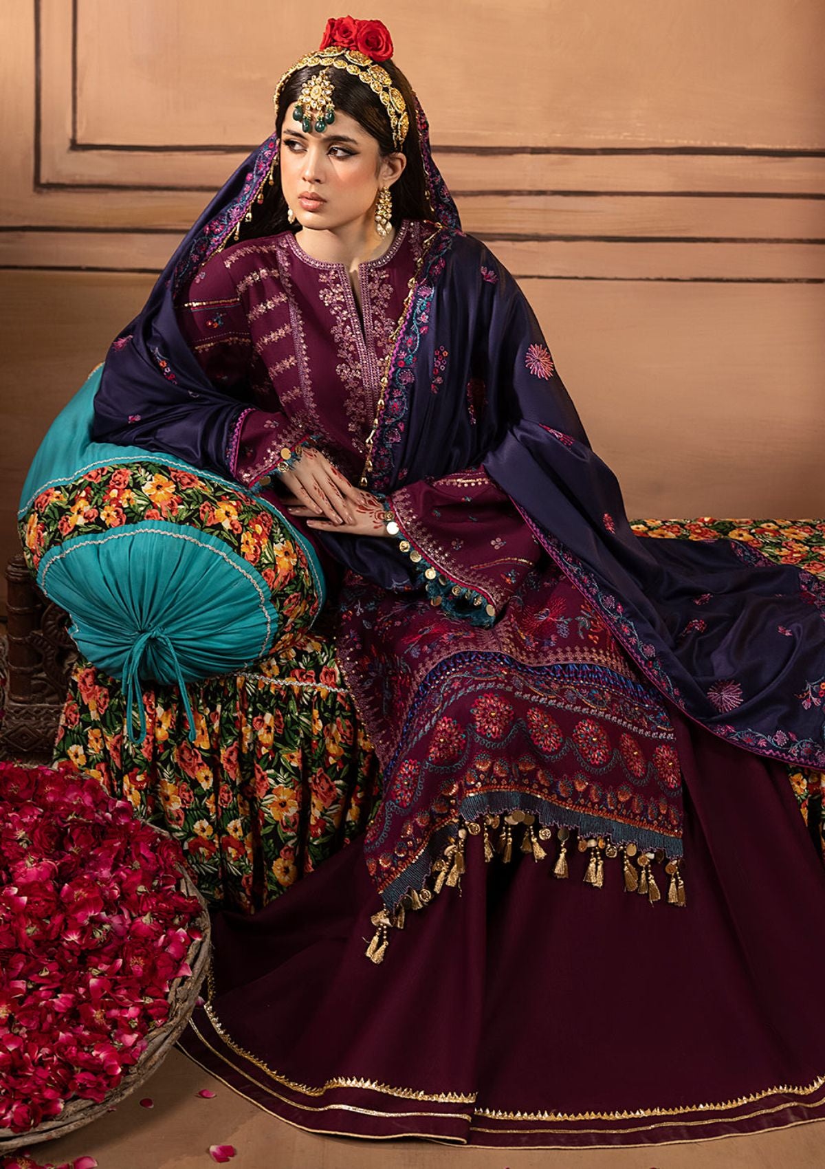Bin Ilyas Laal Luxury Winter'23 1513-B - Mohsin Saeed Fabrics