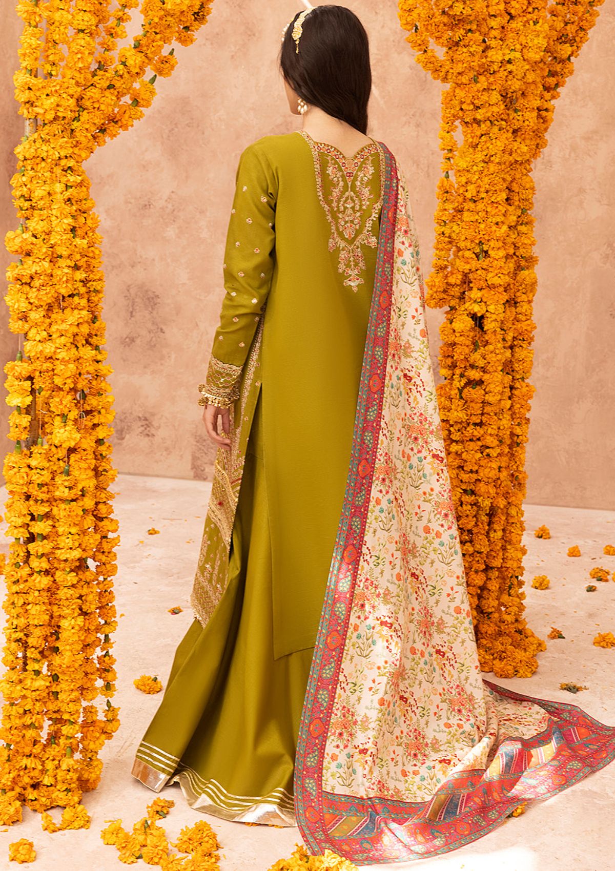 Bin Ilyas Laal Luxury Winter'23 1514-A - Mohsin Saeed Fabrics