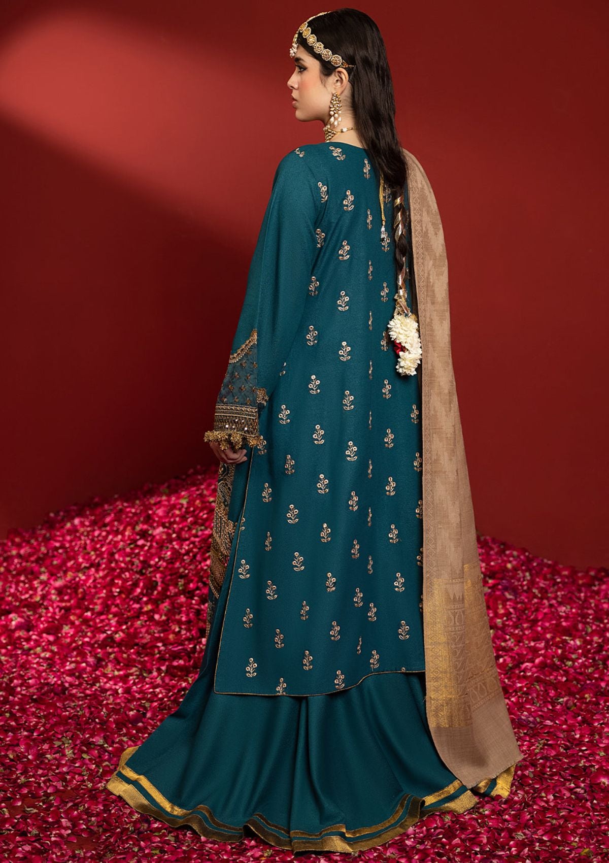 Bin Ilyas Laal Luxury Winter'23 1515-B - Mohsin Saeed Fabrics