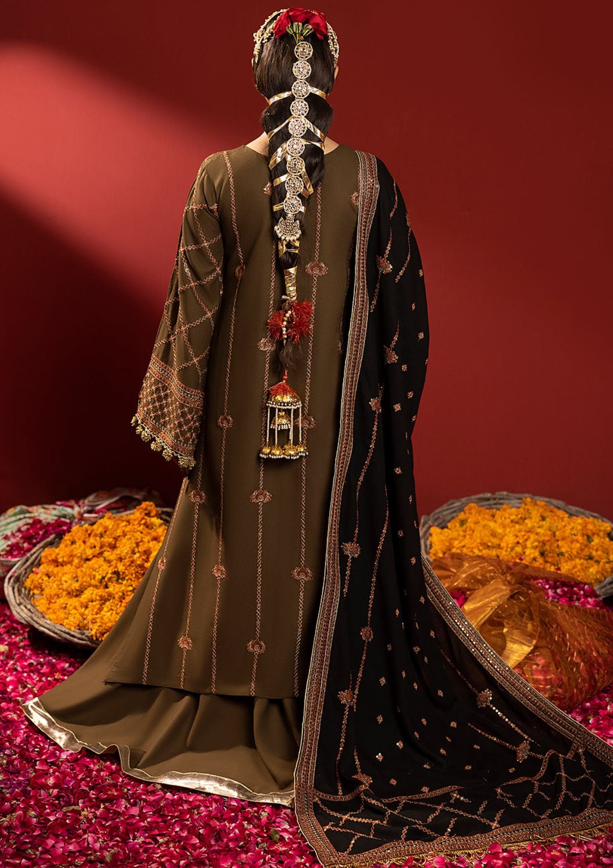 Bin Ilyas Laal Luxury Winter'23 1516-A - Mohsin Saeed Fabrics