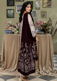 Marjjan Velvet Shawl'24 MVD-22 PURPLE