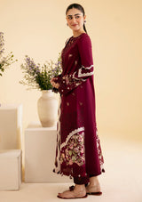 Qalamkar Qlinekari Luxury Lawn'24 SQ-11 ZENAL - Mohsin Saeed Fabrics
