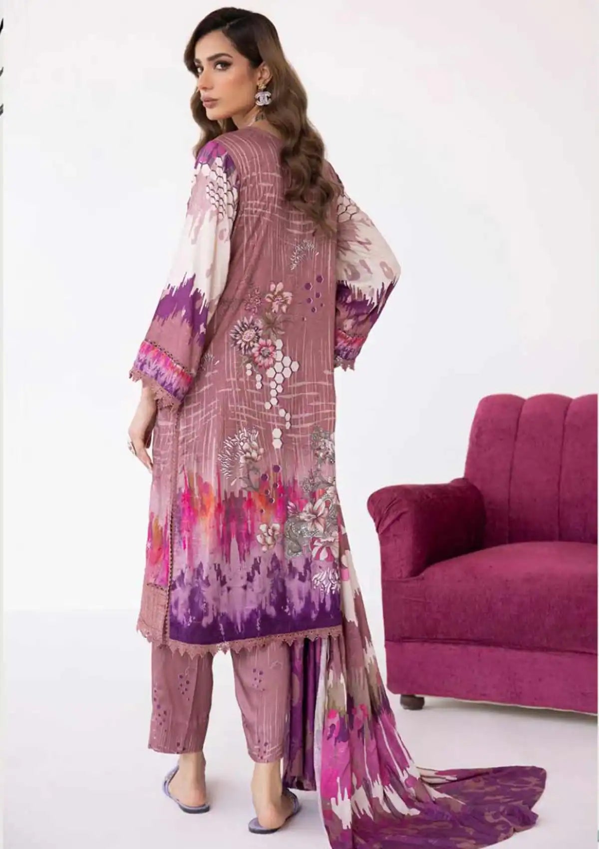 Khoobsurat Mayanaz Slub Jacquard'23 M-05 - Mohsin Saeed Fabrics