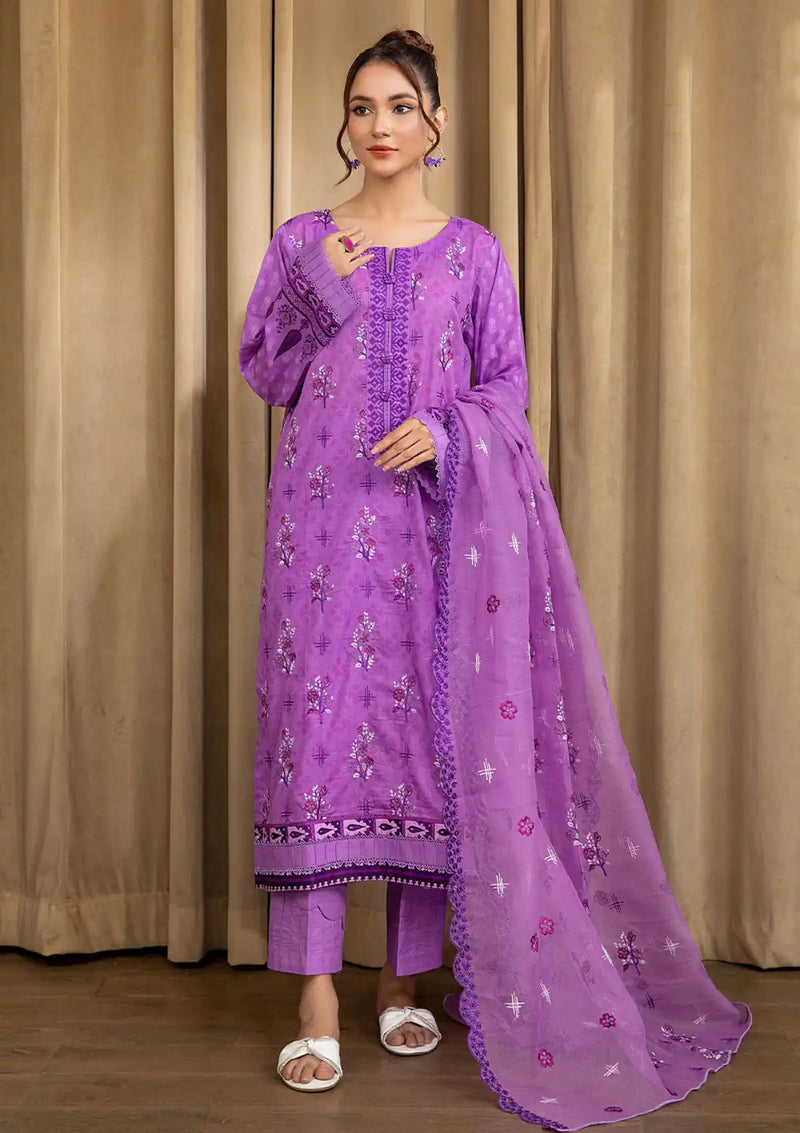 Safwa Bliss Emb Lawn'24 SBL-02 - Mohsin Saeed Fabrics