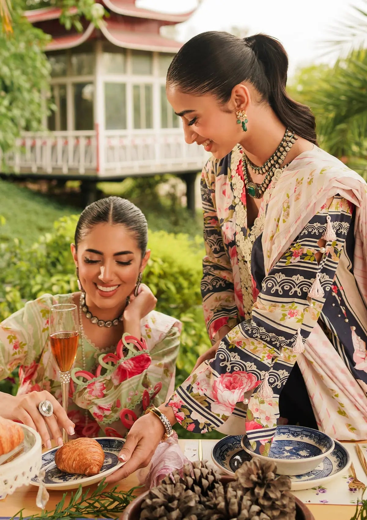 Elaf Prints Lawn Collection'24 EEP-05A-Mint To Be - Mohsin Saeed Fabrics