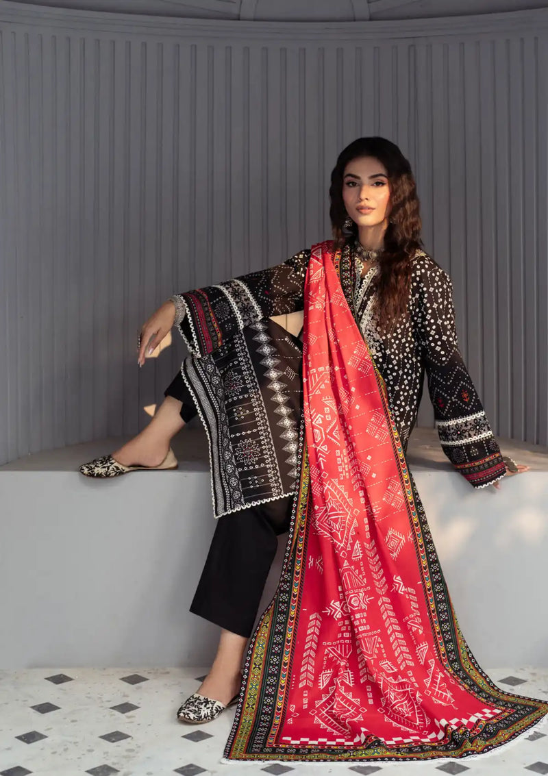 ShaPosh Printed Khaddar'24 UNFF 033-KD