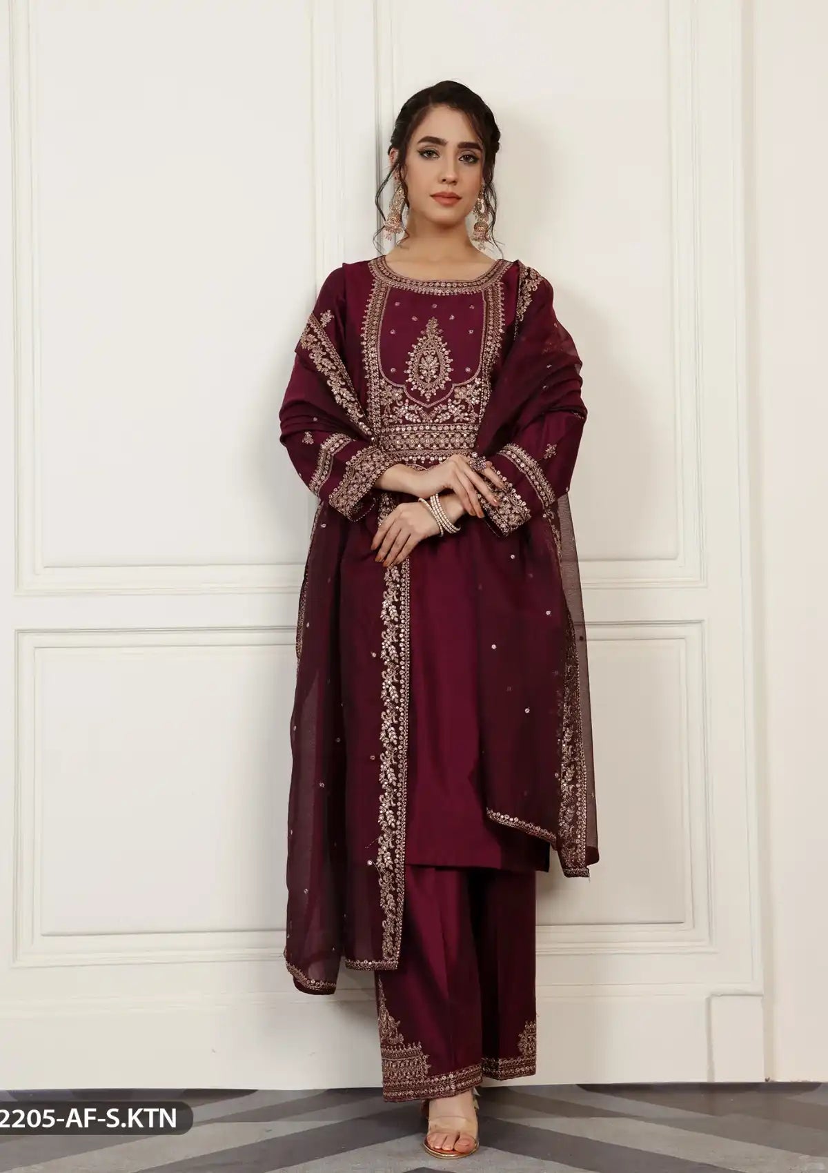 ShaPosh Casual Pret (2205-AF-S.KTN) - Mohsin Saeed Fabrics