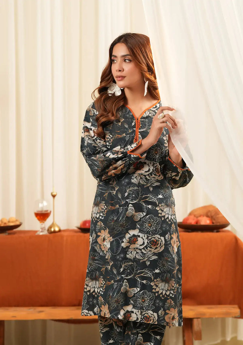 ShaPosh 2Psc Printed Khaddar'24 UNFF 010-KD