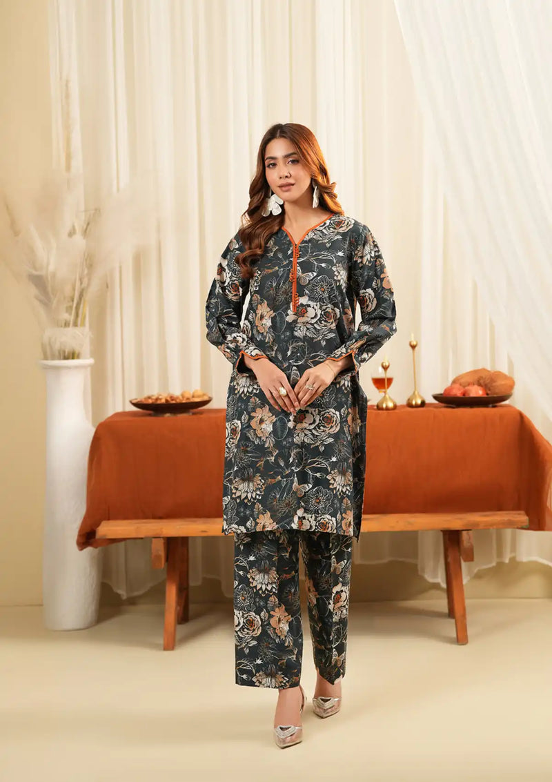 ShaPosh 2Psc Printed Khaddar'24 UNFF 010-KD