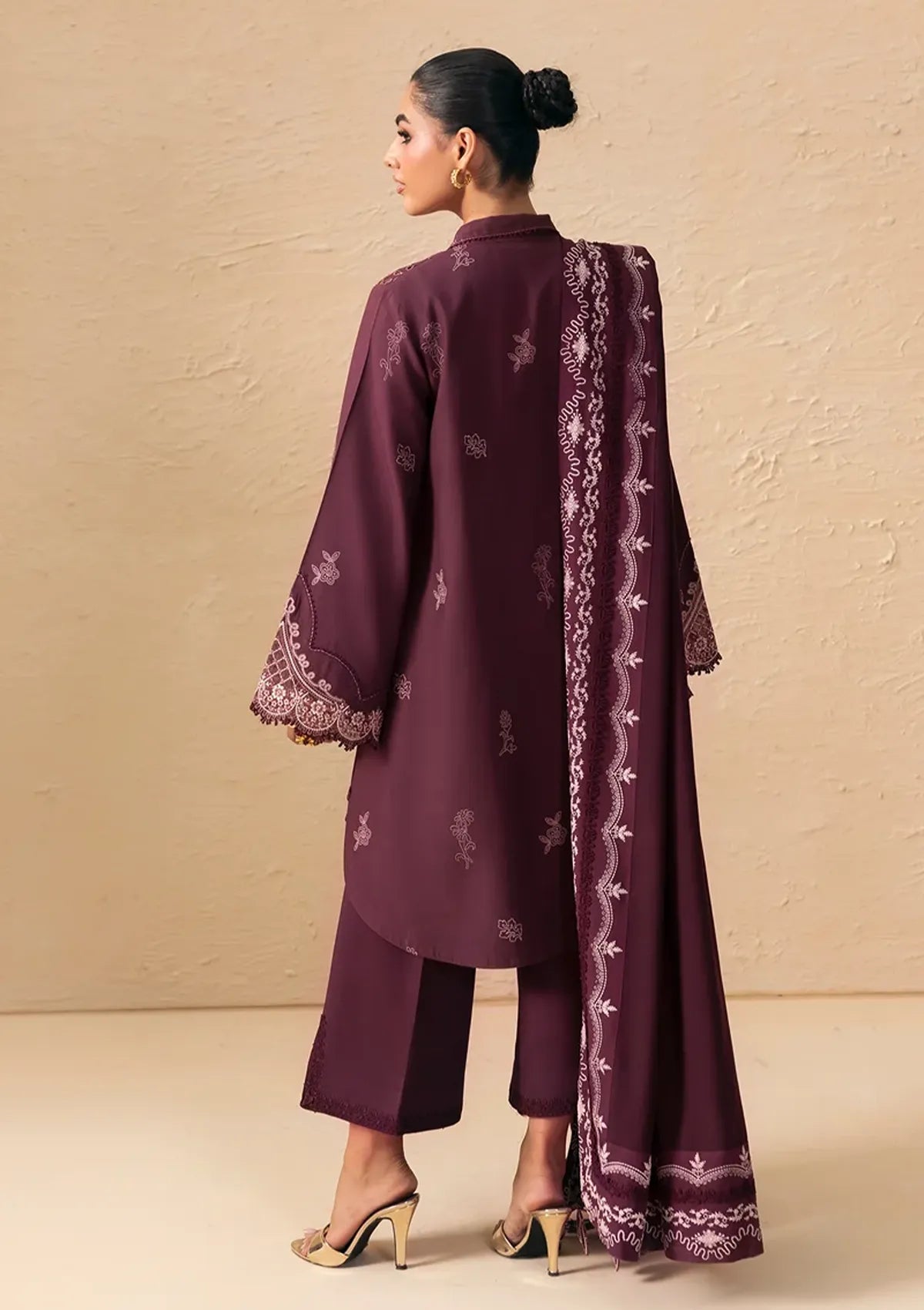 Qalamkar Qprints Linen'26 QPW-02 B Veena