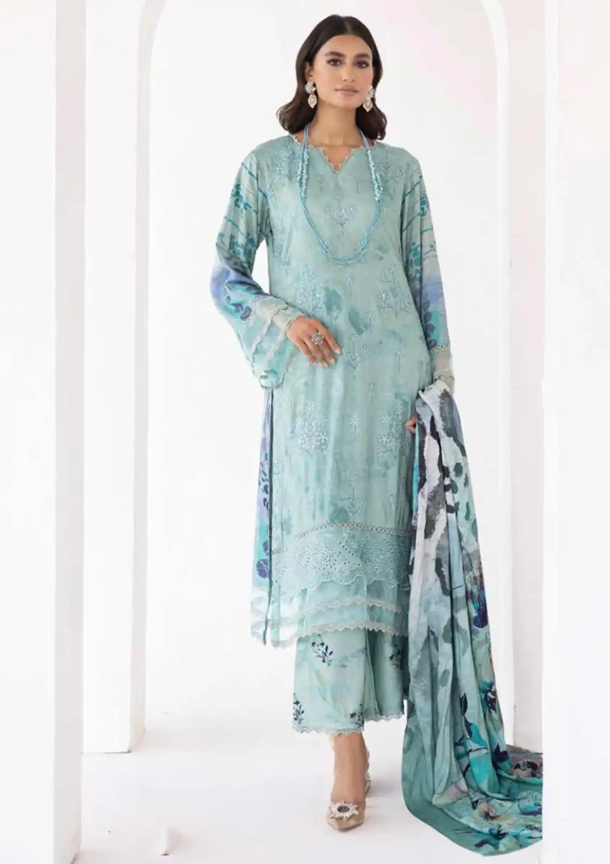 Khoobsurat Mayanaz Slub Jacquard'23 M-06 - Mohsin Saeed Fabrics