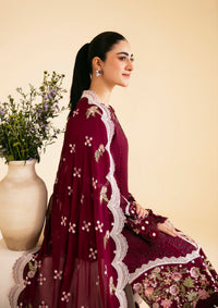 Qalamkar Qlinekari Luxury Lawn'24 SQ-11 ZENAL - Mohsin Saeed Fabrics