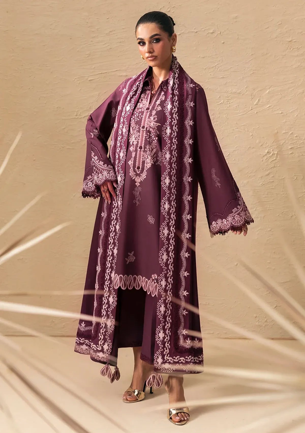 Qalamkar Qprints Linen'26 QPW-02 B Veena