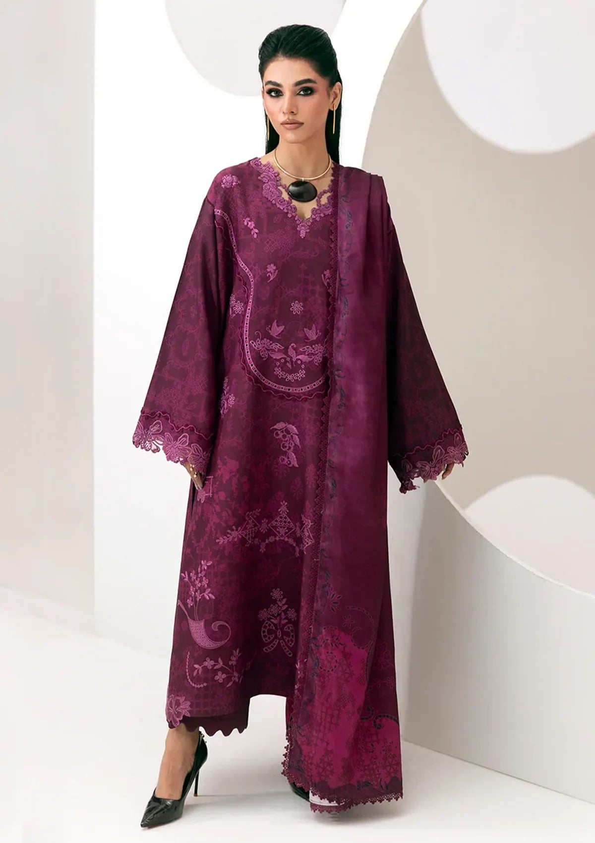 Qalamkar Qprints Linen'26 QPW-03 B Mala
