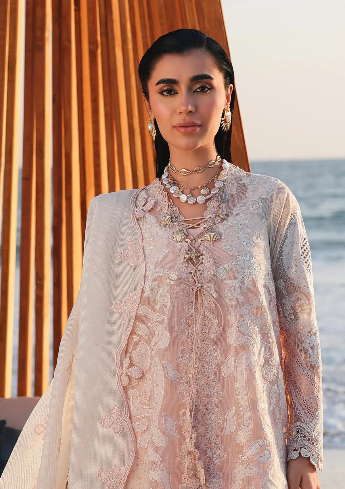 Qalamkar Sahil Luxury Lawn‘26 SA-06 Mahur