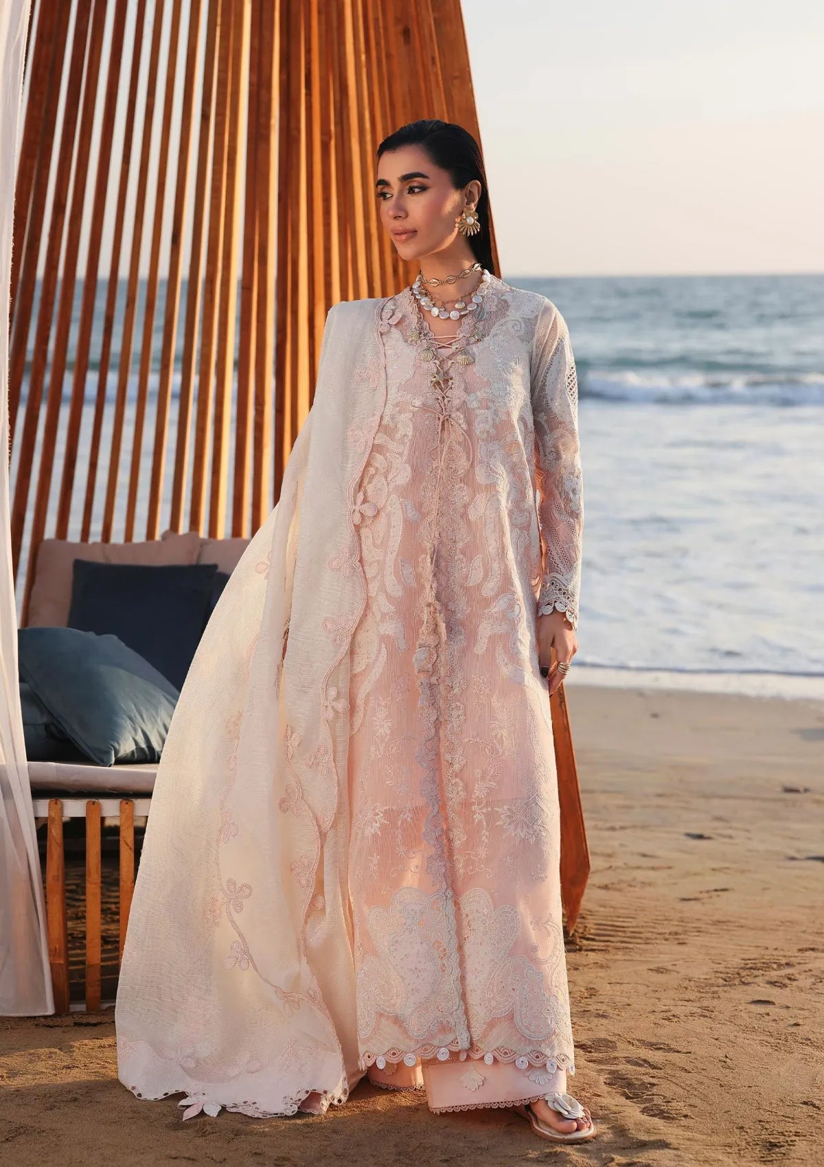 Qalamkar Sahil Luxury Lawn‘26 SA-06 Mahur