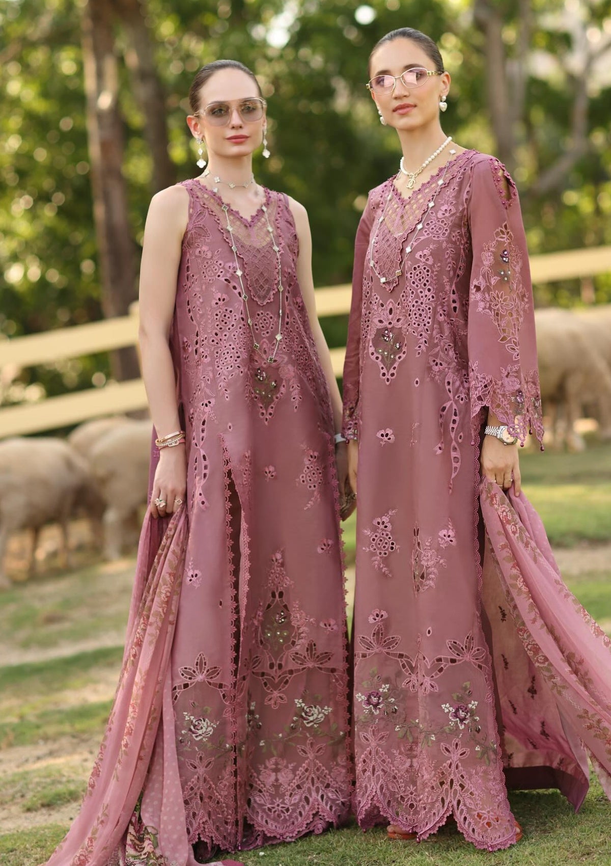 Noor by Saadia Asad Luxury Eid Schiffli Laserkari'26 D-01