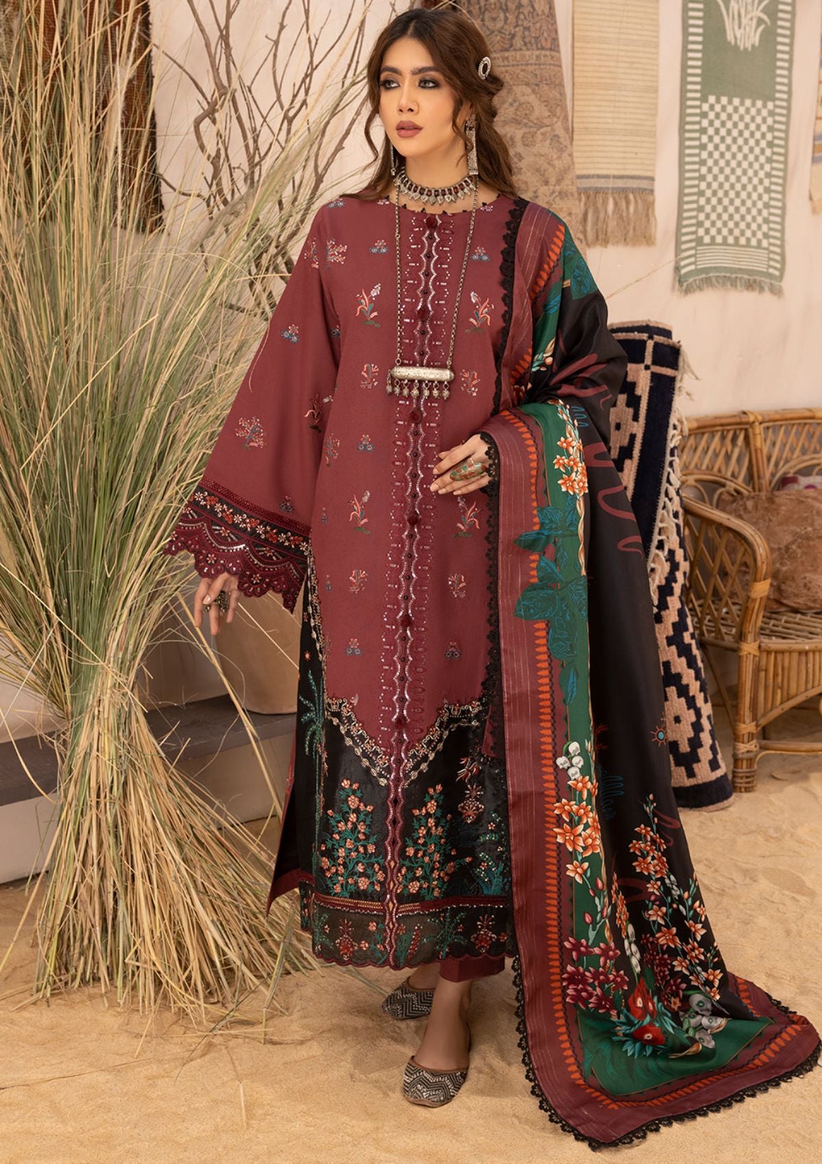 Bin Ilyas Maya karandi'23 1901-B - Mohsin Saeed Fabrics