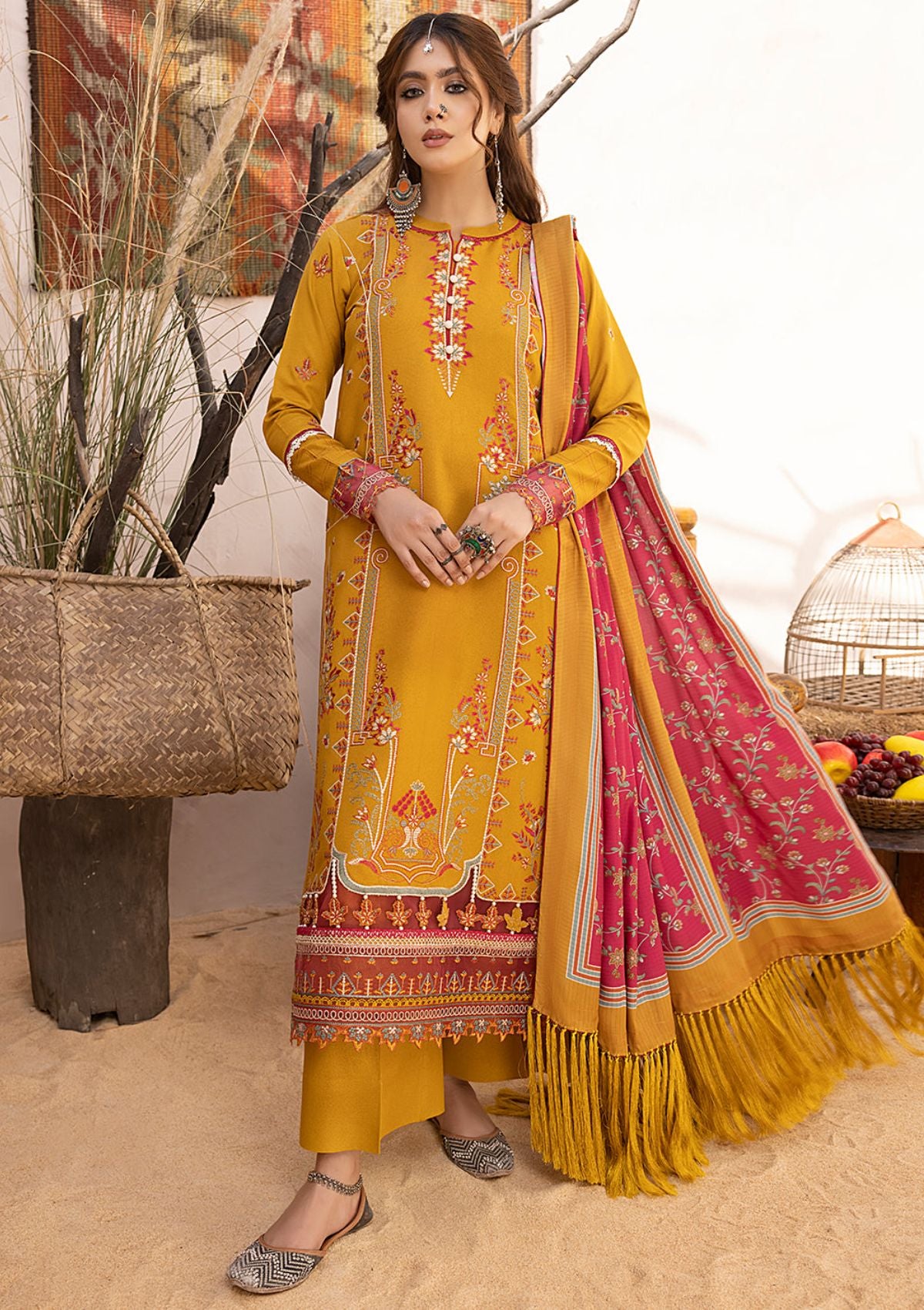 Bin Ilyas Maya karandi'23 1902-B - Mohsin Saeed Fabrics