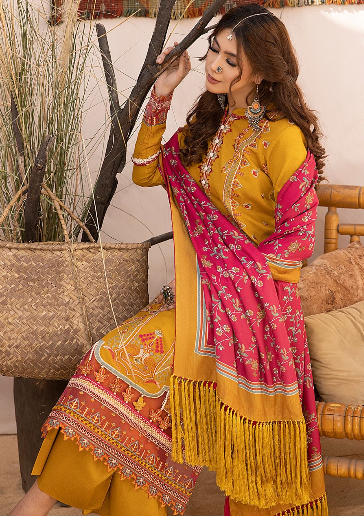 Bin Ilyas Maya karandi'23 1902-B - Mohsin Saeed Fabrics