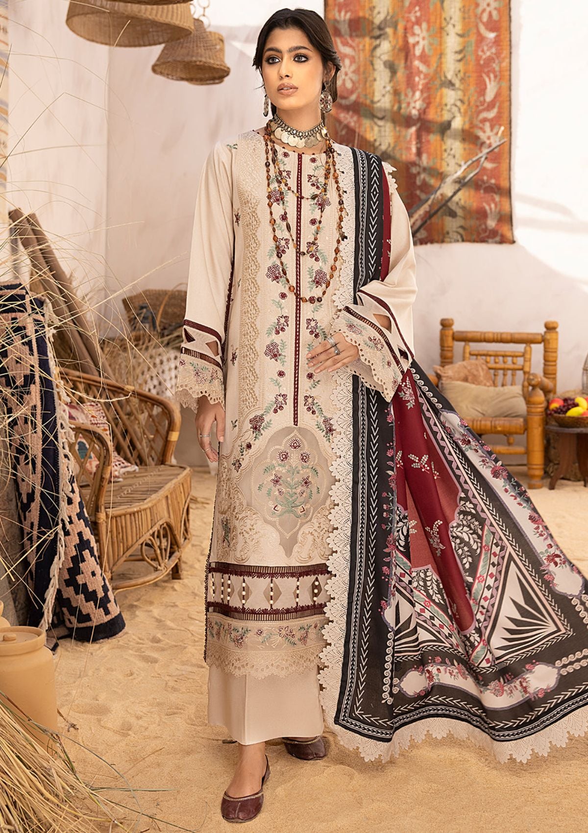 Bin Ilyas Maya karandi'23 1905-A - Mohsin Saeed Fabrics