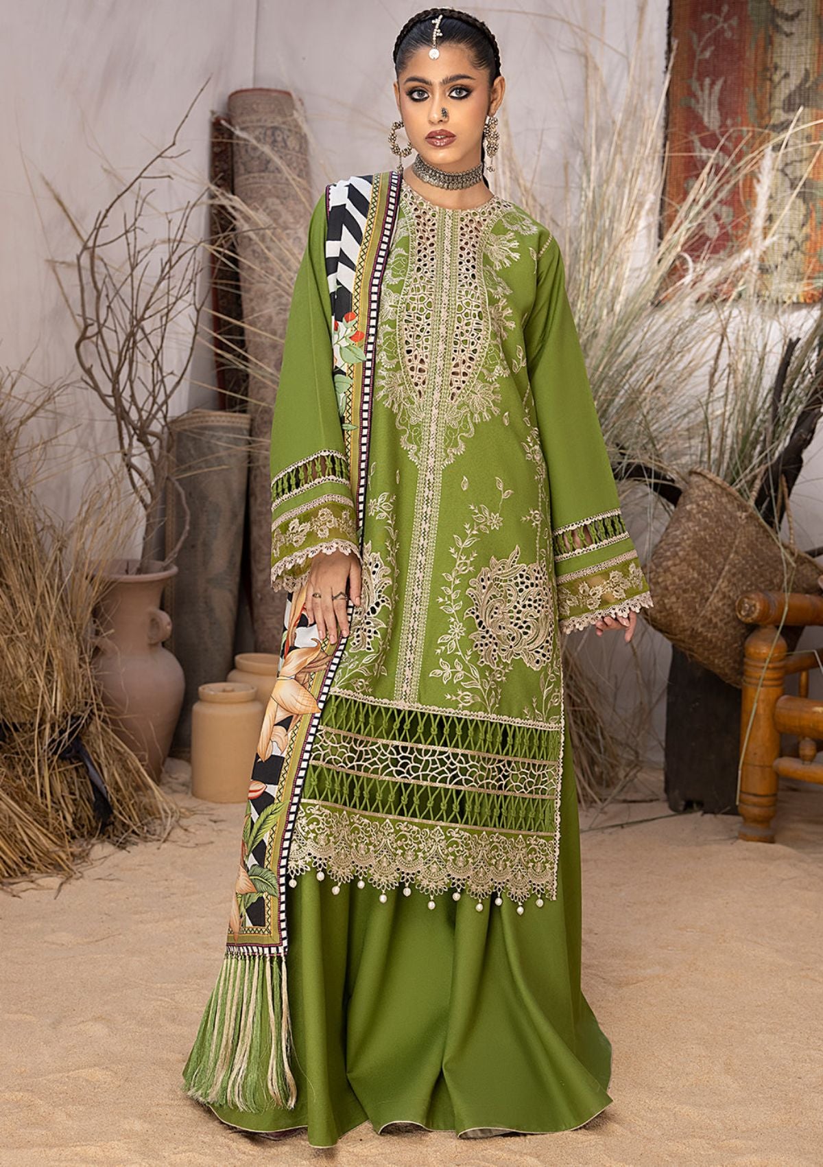 Bin Ilyas Maya karandi'23 1907-B - Mohsin Saeed Fabrics