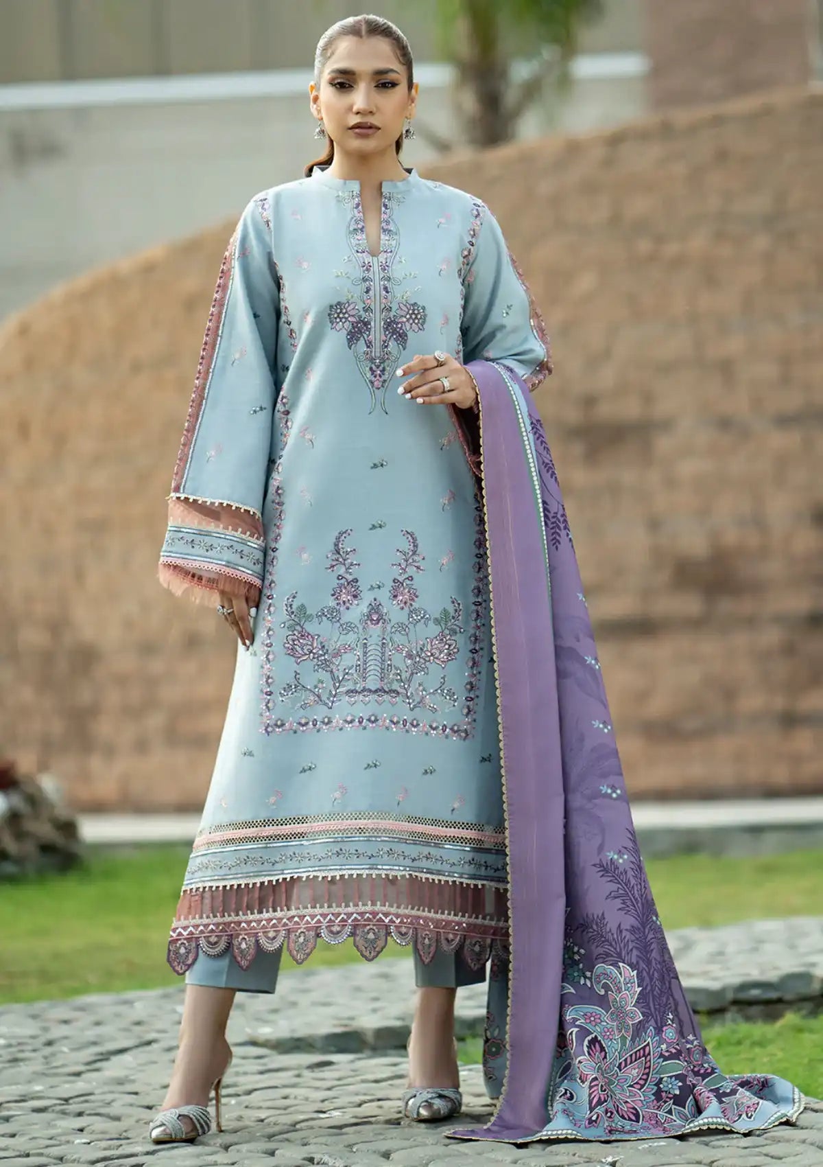 Bin Ilyas Janan Winter Khaddar'23 D-1912-B - Mohsin Saeed Fabrics