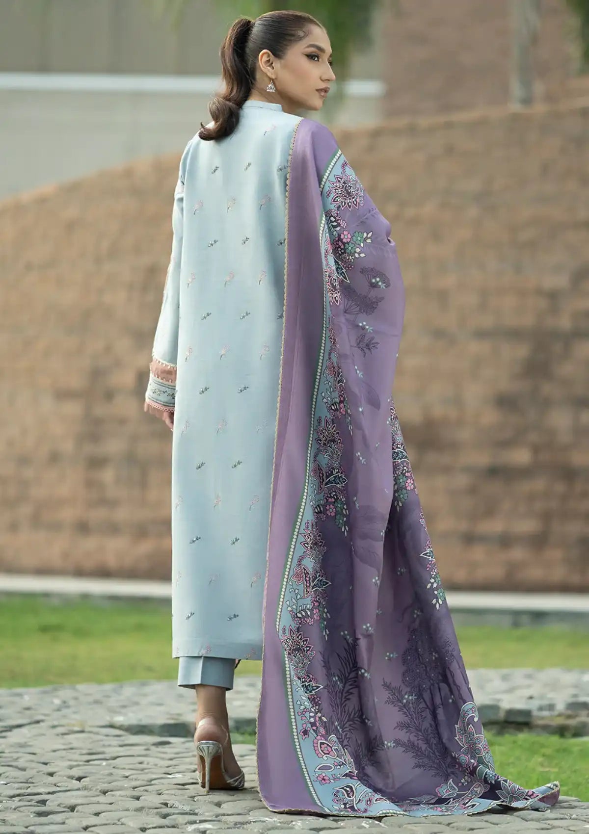 Bin Ilyas Janan Winter Khaddar'23 D-1912-B - Mohsin Saeed Fabrics