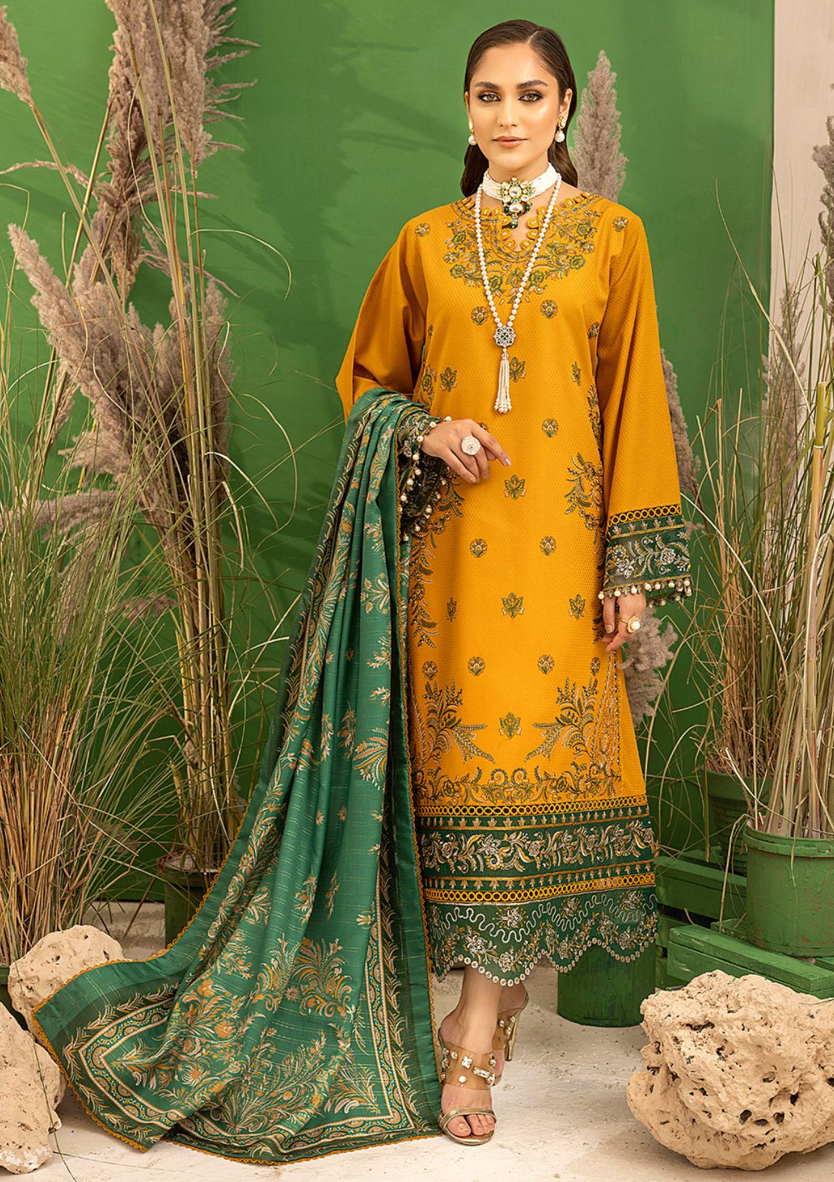 Bin Ilyas Fasana Winter'23 1933 - A - Mohsin Saeed Fabrics