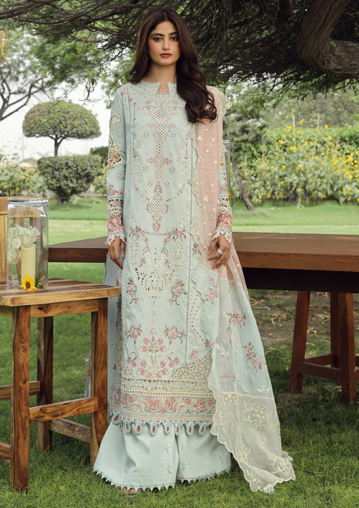 Qalamkar Festive Lawn'24 01 ALIZAY - Mohsin Saeed Fabrics