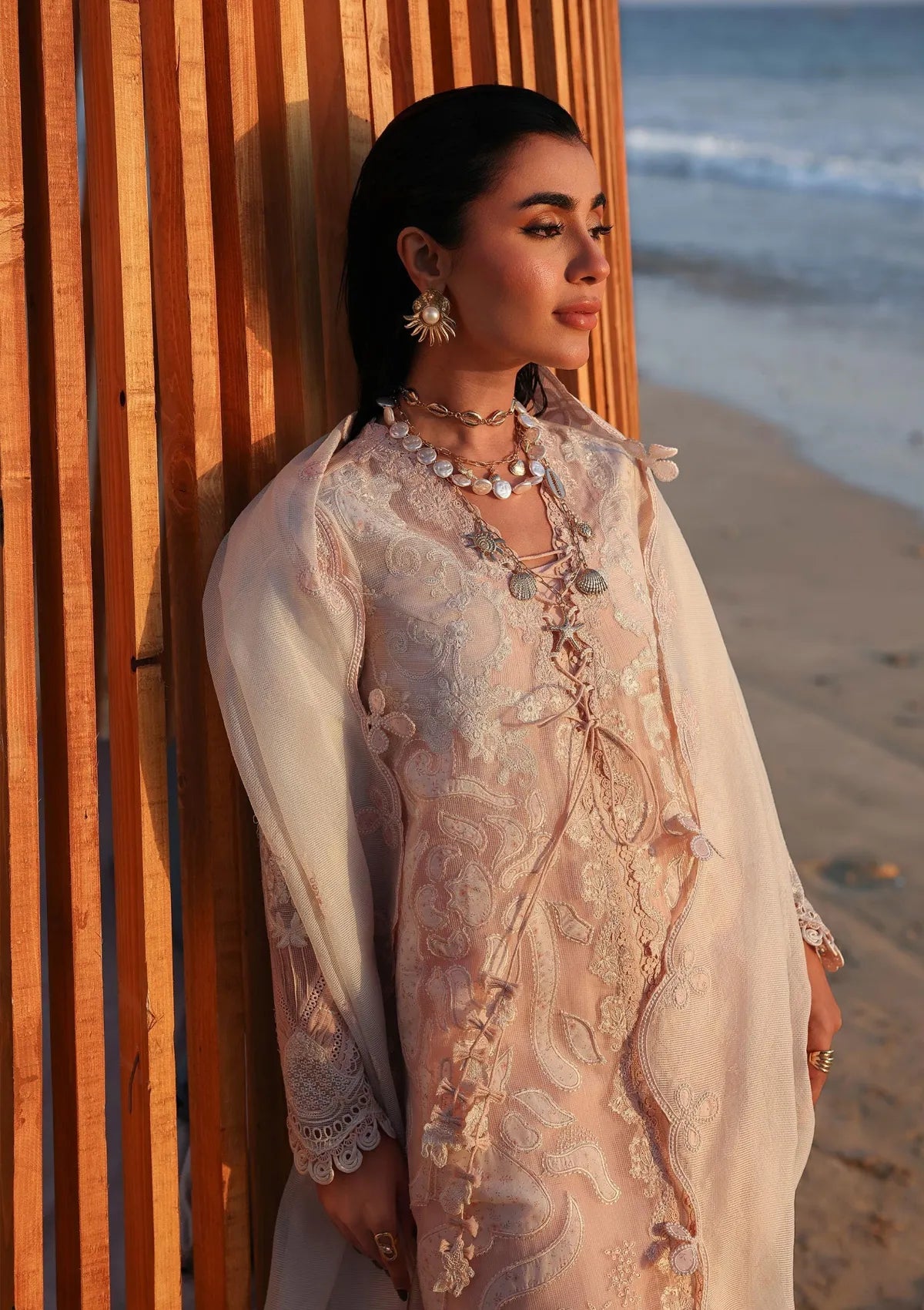 Qalamkar Sahil Luxury Lawn‘26 SA-06 Mahur