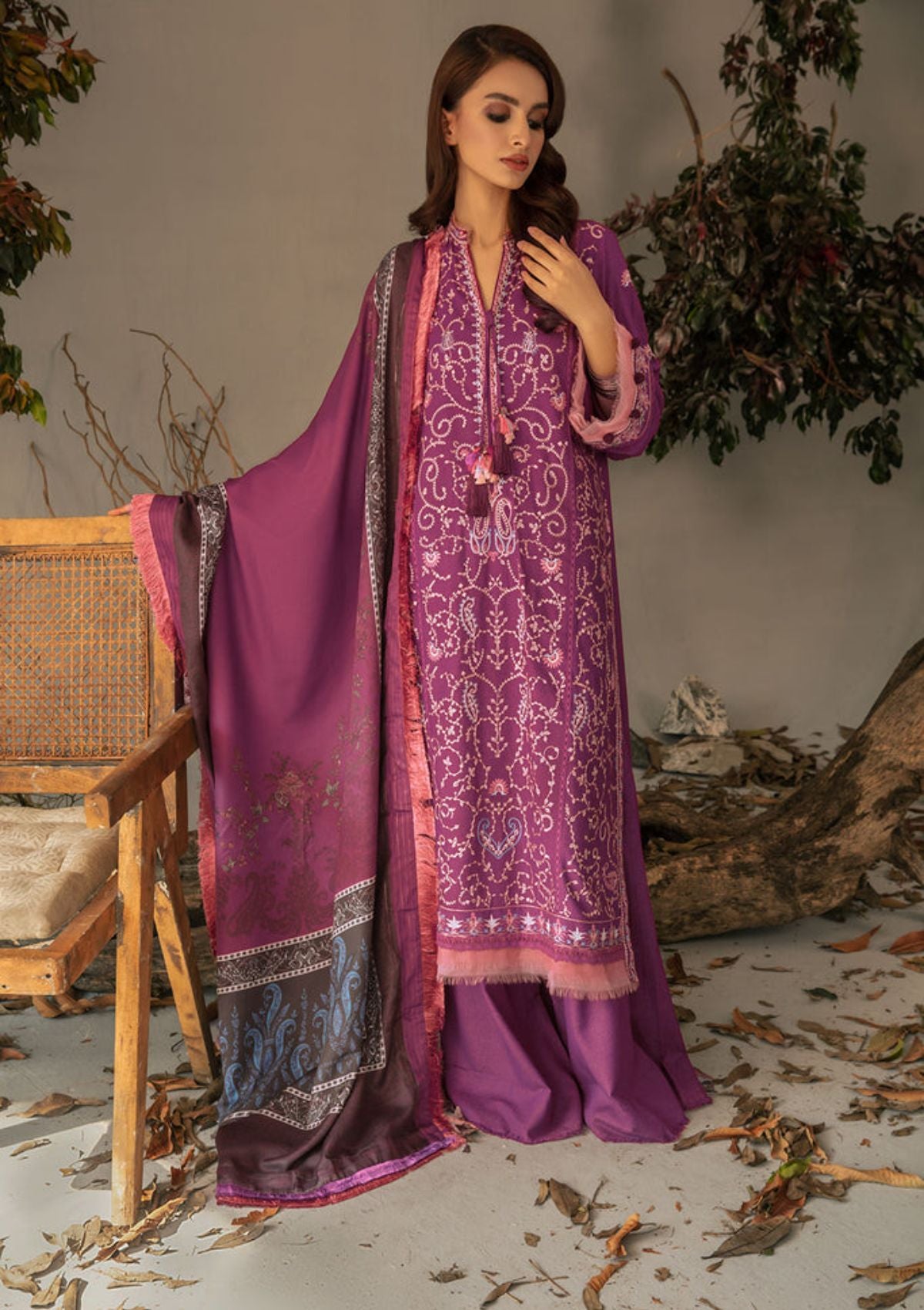 Sobia Nazir Autumn Winter'23 D-01A - Mohsin Saeed Fabrics